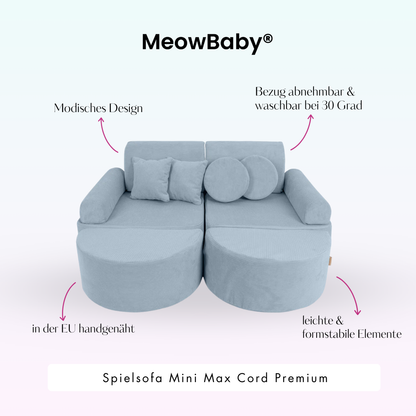 Spielsofa Mini Max Cord Premium - Slim Cord Edition