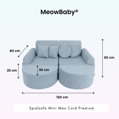 Spielsofa Mini Max Cord Premium - Slim Cord Edition