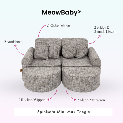 Spielsofa Mini Max Tangle - Cozy Chenille Edition