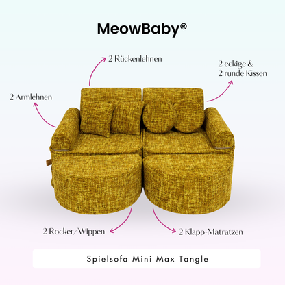 Spielsofa Mini Max Tangle - Cozy Chenille Edition