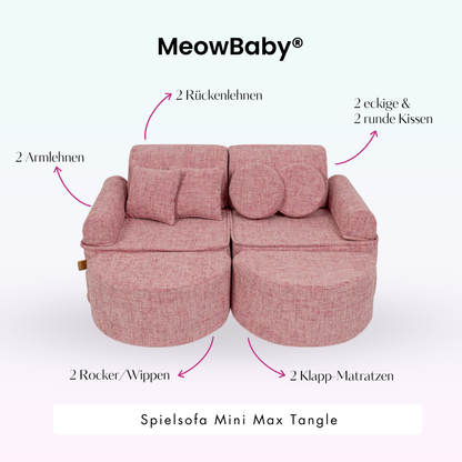 Spielsofa Mini Max Tangle - Cozy Chenille Edition