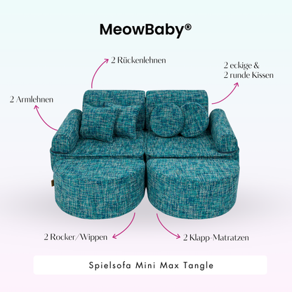 Spielsofa Mini Max Tangle - Cozy Chenille Edition