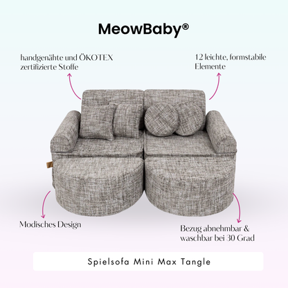 Spielsofa Mini Max Tangle - Cozy Chenille Edition