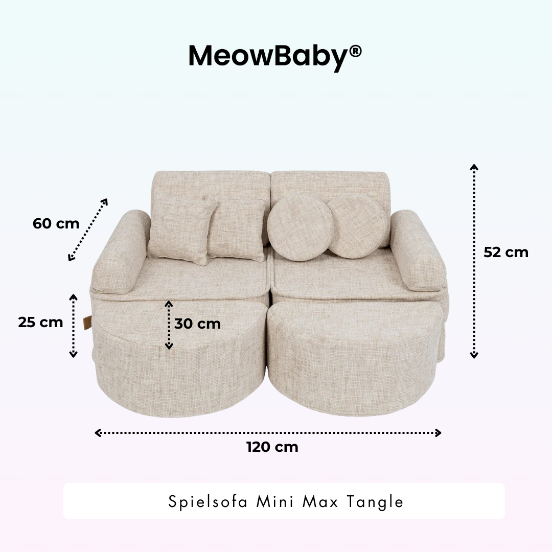Spielsofa Mini Max Tangle - Cozy Chenille Edition