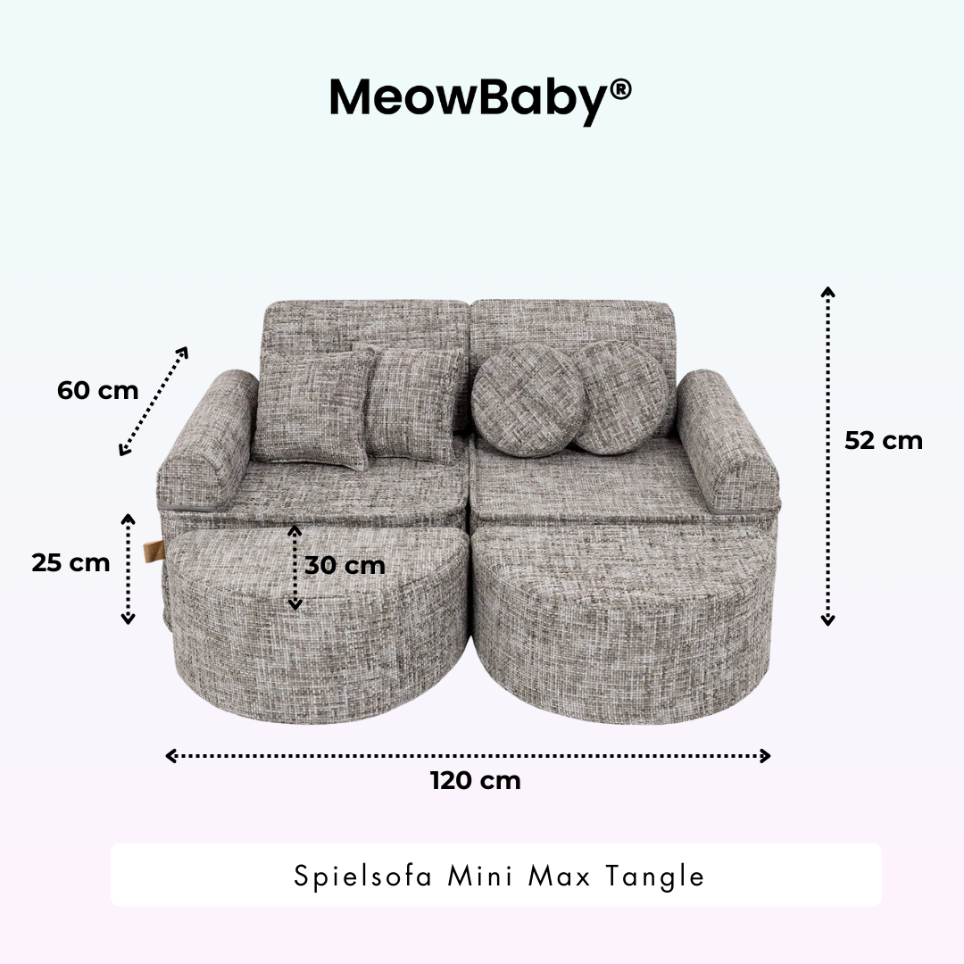 Spielsofa Mini Max Tangle - Cozy Chenille Edition