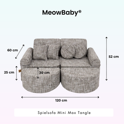 Spielsofa Mini Max Tangle - Cozy Chenille Edition