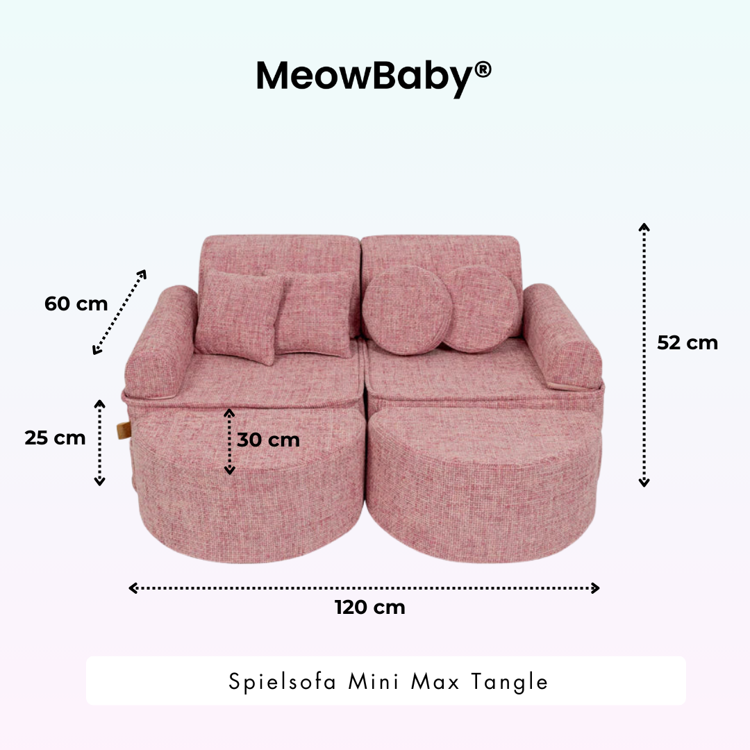 Spielsofa Mini Max Tangle - Cozy Chenille Edition