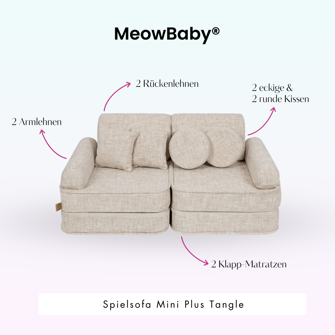 Spielsofa Mini Plus Tangle - Cozy Chenille Edition