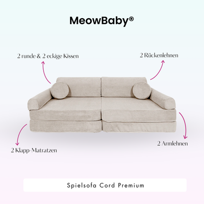 Spielsofa Cord Premium - Slim Cord Edition
