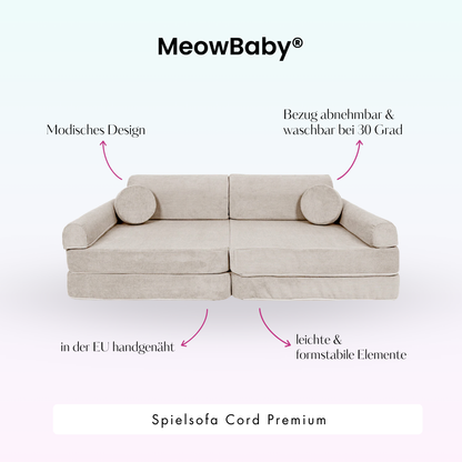Spielsofa Cord Premium - Slim Cord Edition