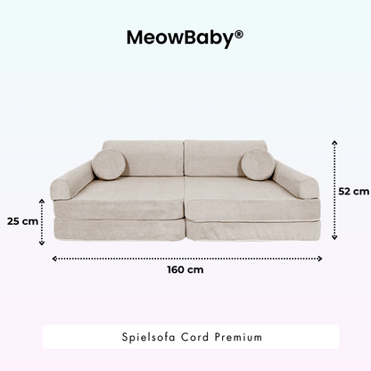 Spielsofa Cord Premium - Slim Cord Edition