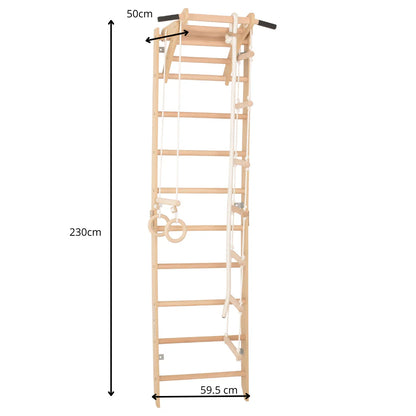 Sportklimwand voor kinderen en tieners met pull-ups