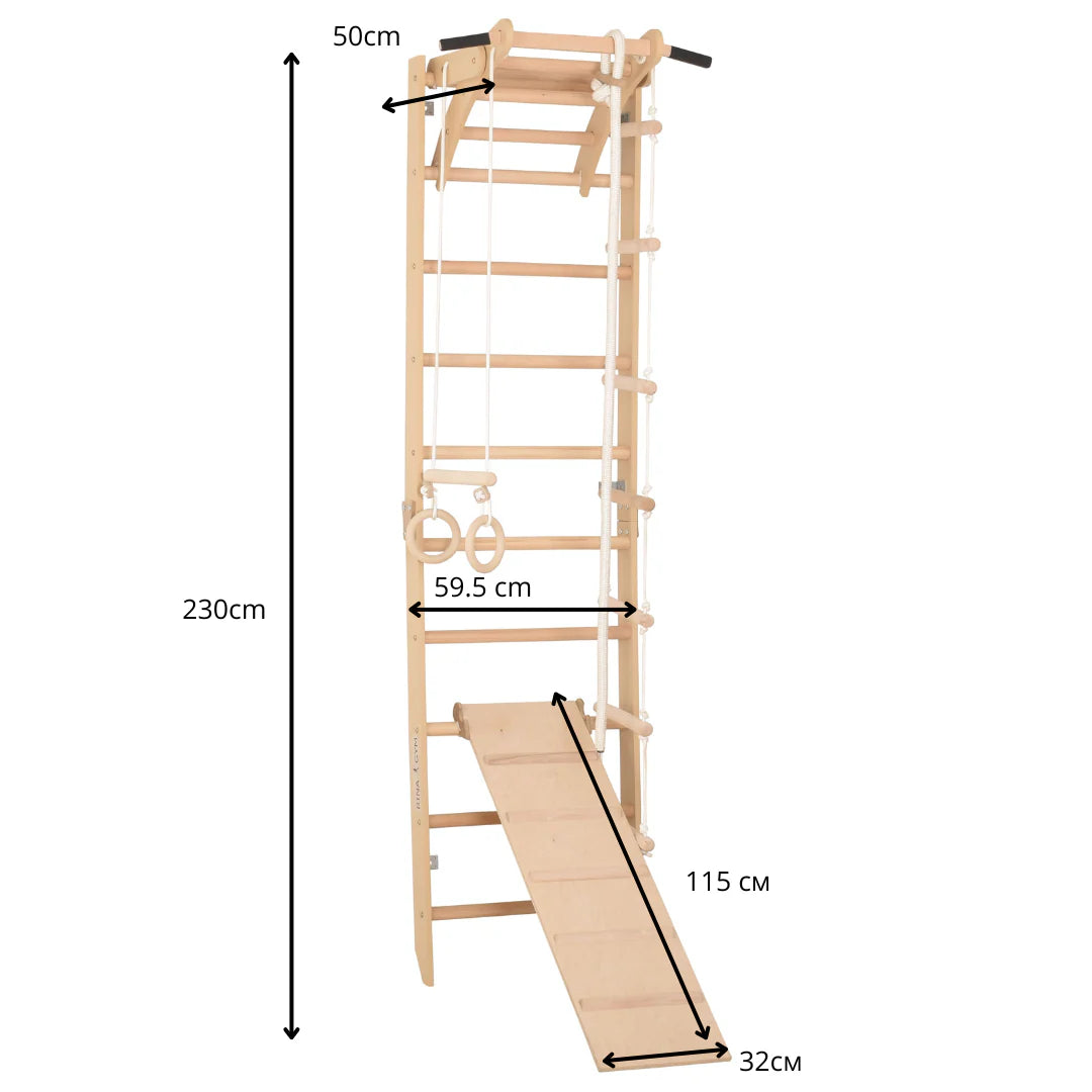 Sportklimwand voor kinderen en tieners met pull-ups