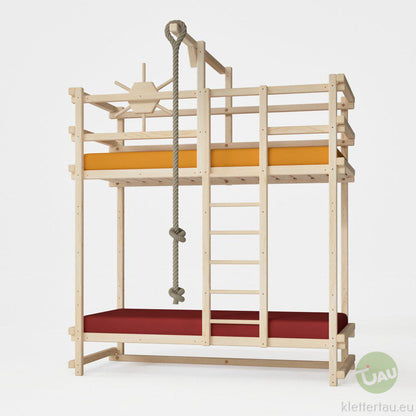Abenteuer-Etagenbett aus Holz – extra hoch