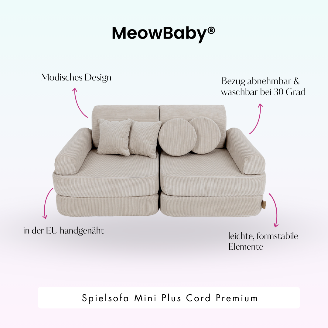 Spielsofa Mini Plus Cord Premium - Slim Cord Edition