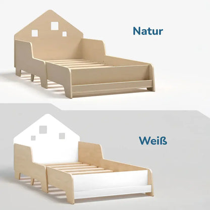 Montessori kinderbed, verstelbaar met verlichting, diverse kleuren