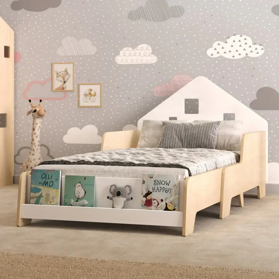 Montessori kinderbed, verstelbaar met verlichting, diverse kleuren