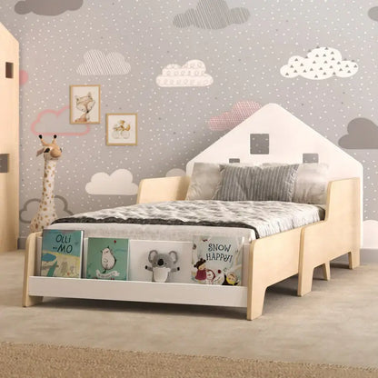 Montessori kinderbed, verstelbaar met verlichting, diverse kleuren