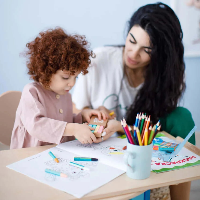 Montessori klimboog kleurrijk met glijbaan/ladder
