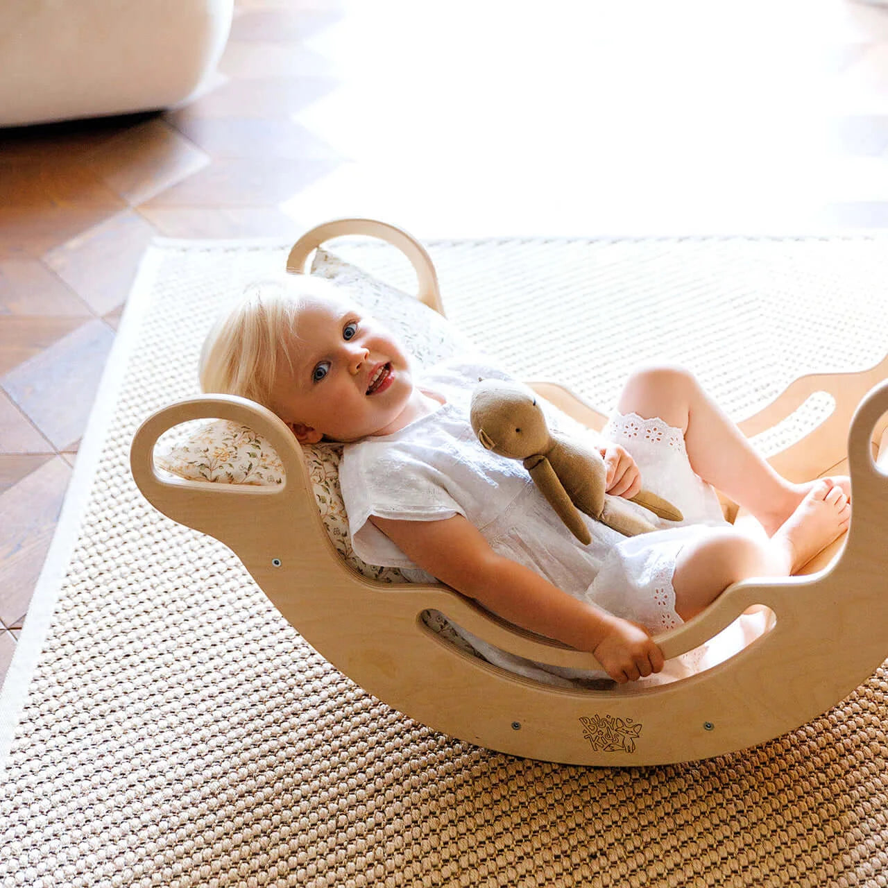 5-in-1 Montessori klimboog, onbehandeld hout