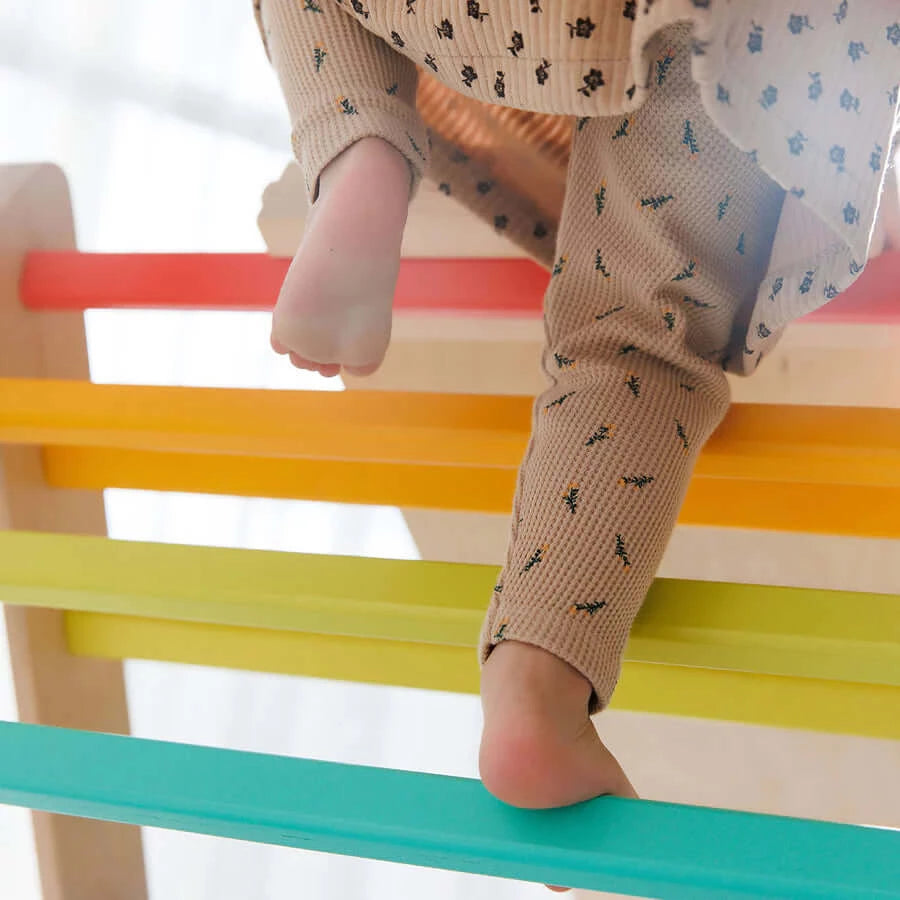 Set Pikler triangel, glijplank, schommelboog - diverse kleuren