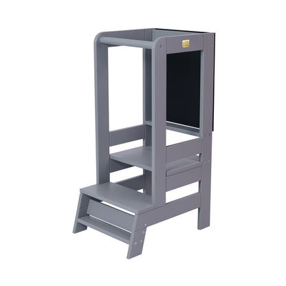 Leertoren Keukenhulp met een krijtbord voor kinderen, diverse kleuren