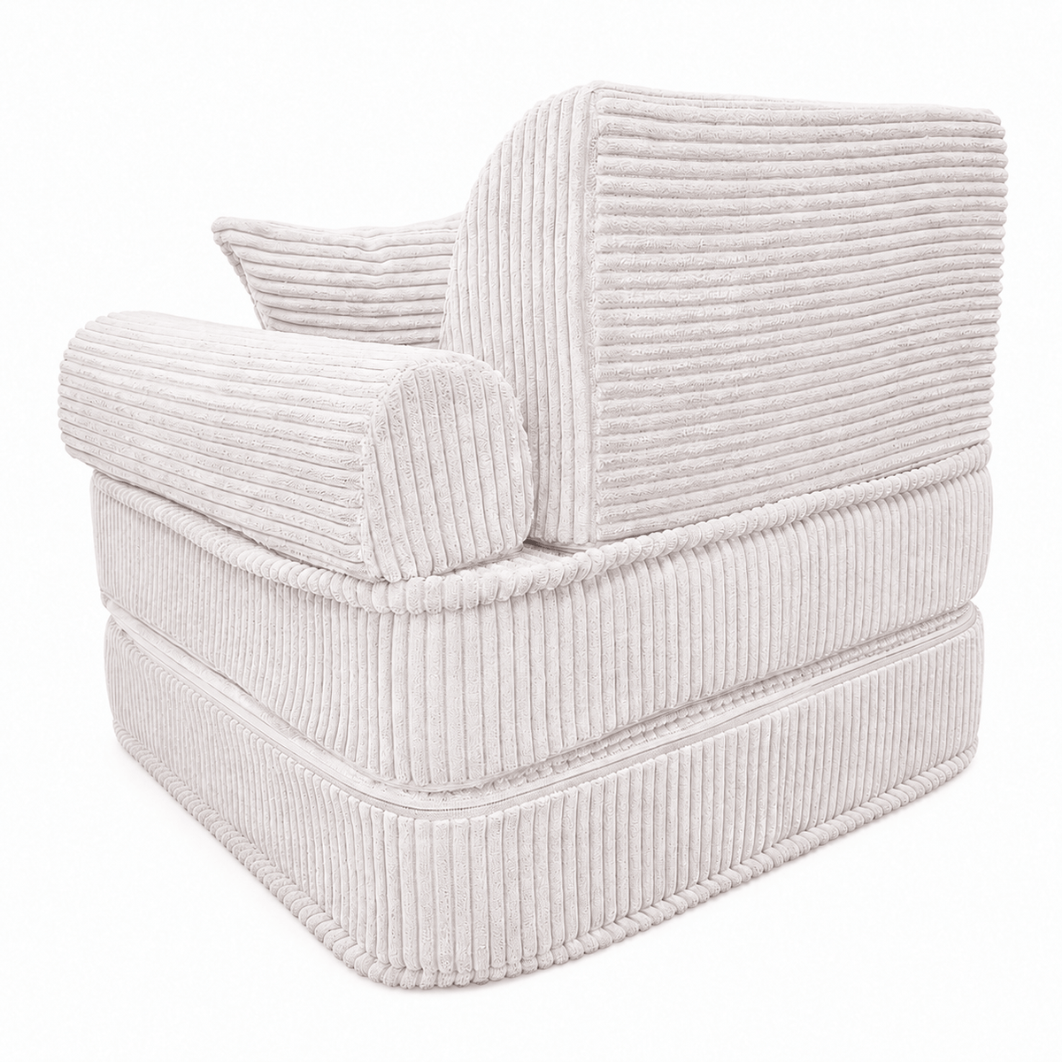Kindersessel 3-in-1 Max Ästhetik Cord - faltbare Kindercouch & Spielmatratze - Classic Cord Edition