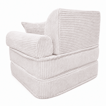 Kindersessel 3-in-1 Max Ästhetik Cord - faltbare Kindercouch & Spielmatratze - Classic Cord Edition