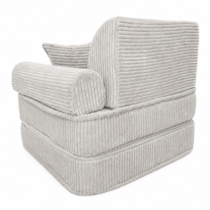 Kindersessel 3-in-1 Max Ästhetik Cord - faltbare Kindercouch & Spielmatratze - Classic Cord Edition