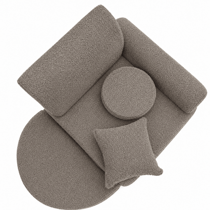 Kindersessel 3-in-1 Max Bouclé - faltbare Kindercouch & Spielmatratze