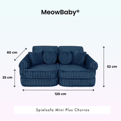 Spielsofa Mini Plus Churros - Plüschcord Edition