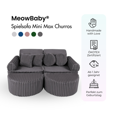 Spielsofa Mini Max Churros - Plüschcord Edition