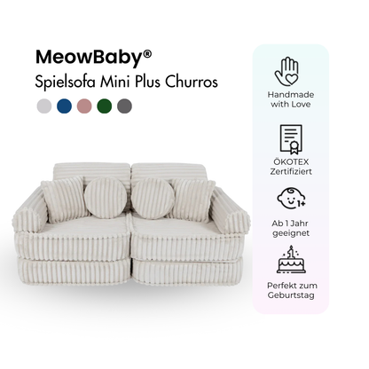 Spielsofa Mini Plus Churros - Plüschcord Edition