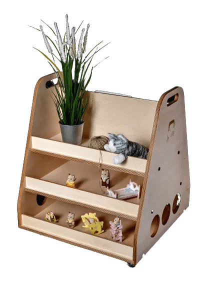 Montessori plank op wielen