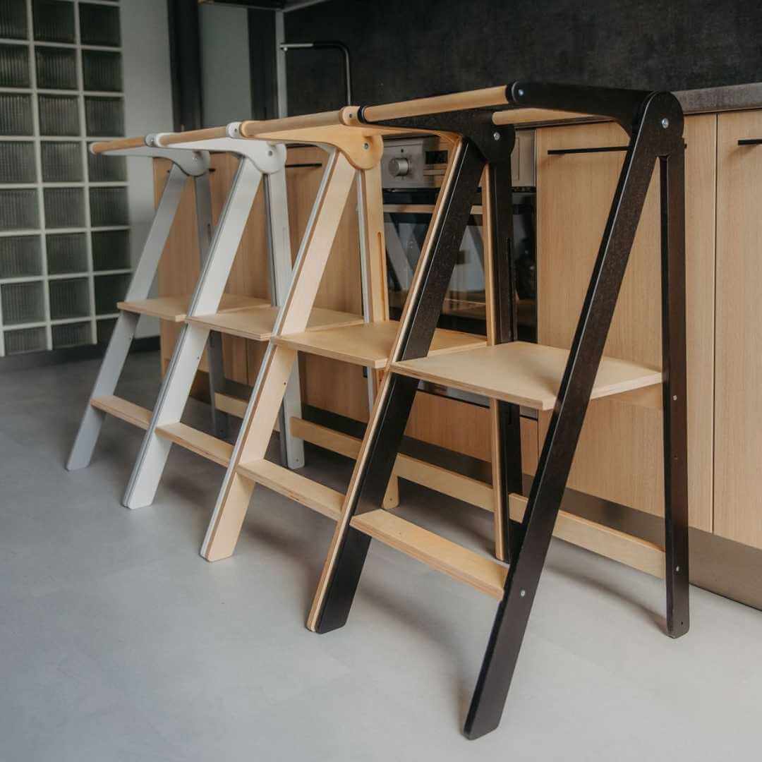 Opvouwbare Montessori leertoren, verschillende kleuren