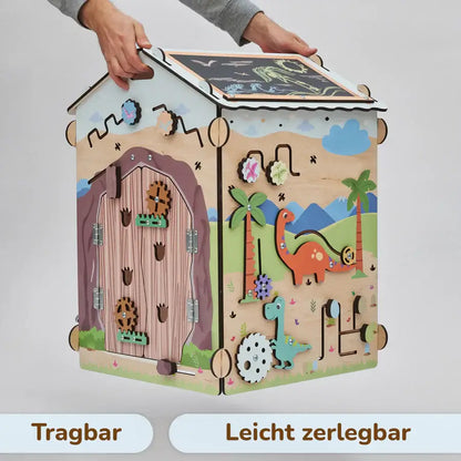 Motoriekhuis / Activiteitenbord Dino met verlichting