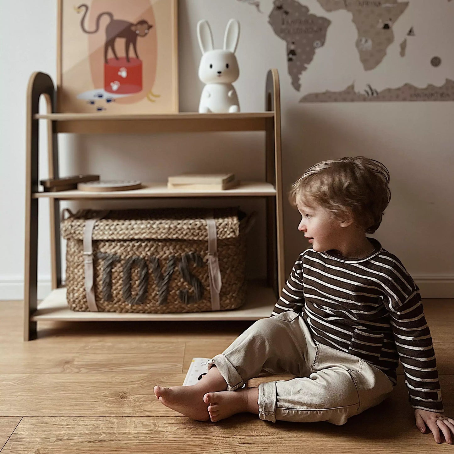 Houten plank SLIM voor kinderkamers, diverse maten