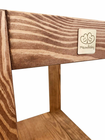 Leertoren Keukenhulpje van hout voor kinderen, div. kleuren