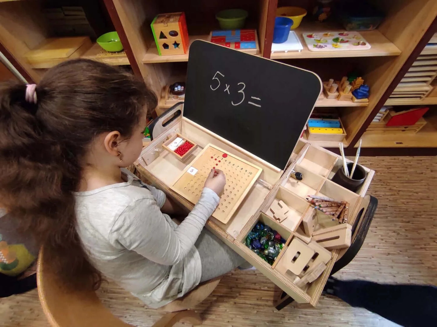 Set schrijf- en tekentafel met stoel "Leni"