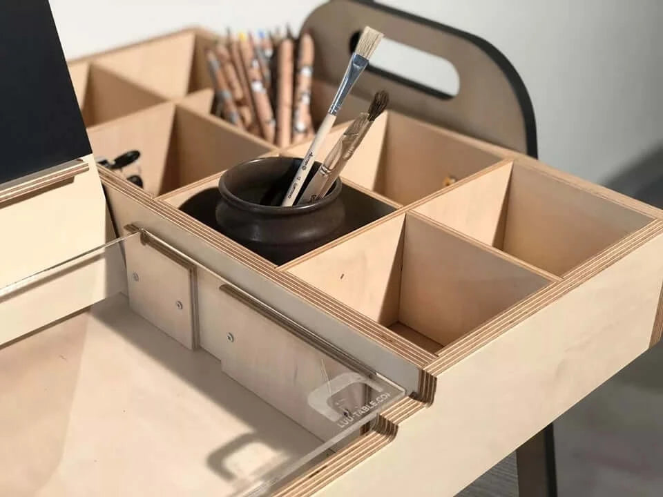Set schrijf- en tekentafel met stoel "Leni"