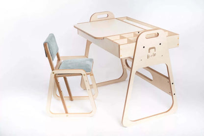 Set schrijf- en tekentafel met stoel "Leni"