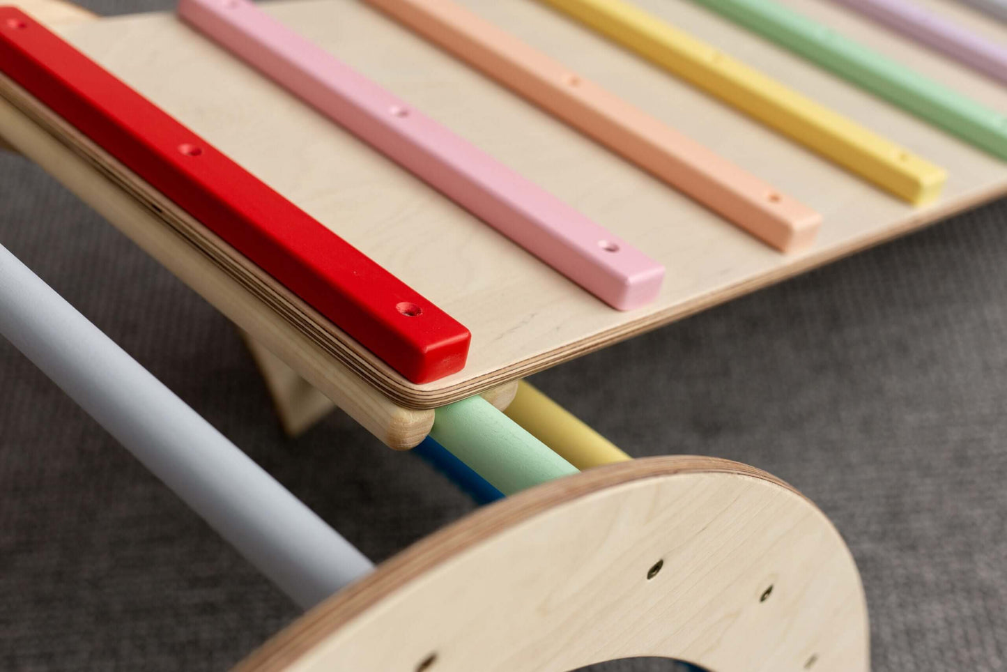 Helling / glijbaan voor klimdriehoek, diverse kleuren