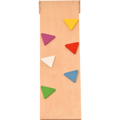 Glijplank met handvatdriehoeken - accessoires voor de klimdriehoek