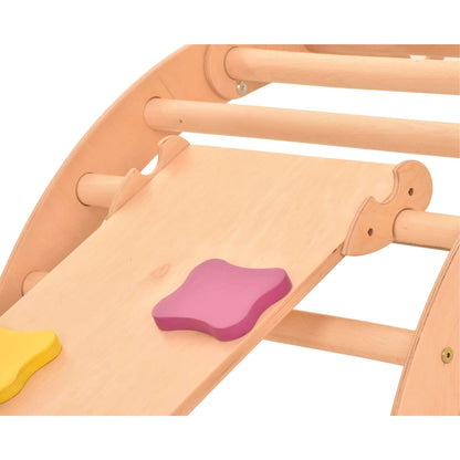 Glijplank met bloemgrepen - accessoires voor de klimdriehoek