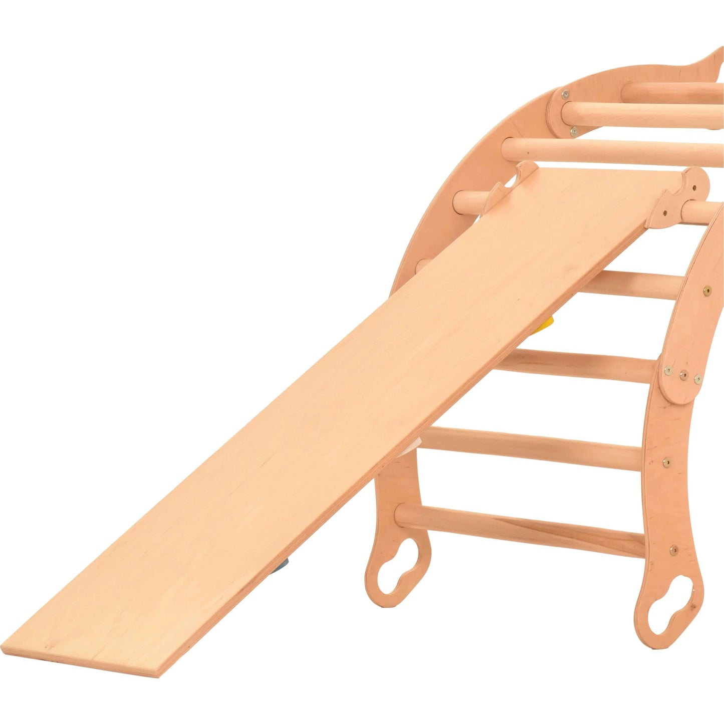 Glijplank met halvemaanvormige handgrepen - accessoire voor de klimdriehoek