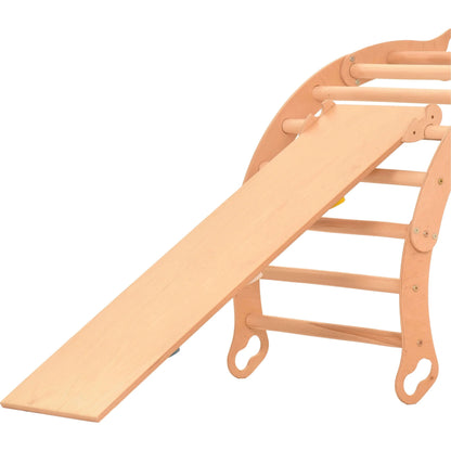 Glijplank met halvemaanvormige handgrepen - accessoire voor de klimdriehoek