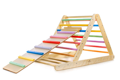 Kletterdreieck verstellbar für Kinder, versch. Farben - bunte Kletterstruktur für mehr Gleichgewicht und Selbstvertrauen.