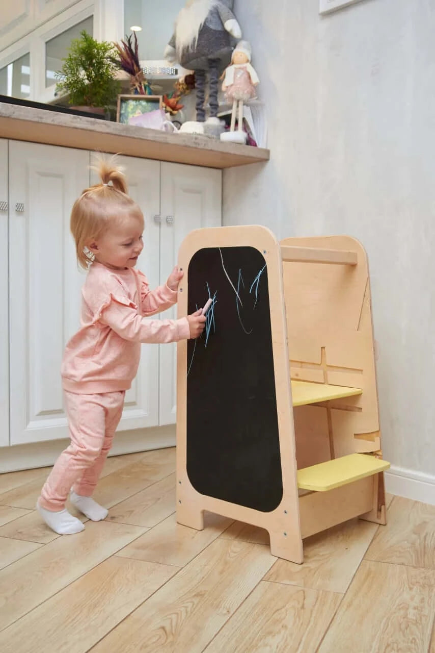 Multifunctionele, meegroeiende leertoren 5-in-1
