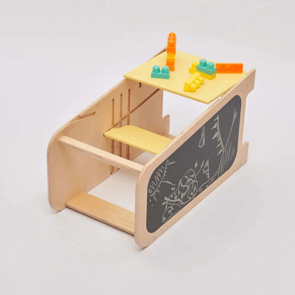 Multifunctionele, meegroeiende leertoren 5-in-1